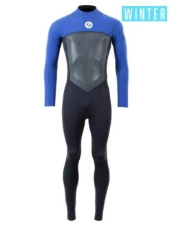 Two Bare Feet Thunderclap Pro 4/3mm Mens Wetsuit (Black / Blue)