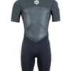 Two Bare Feet Thunderclap Pro 3/2mm Mens Shorty Wetsuit (Black/Dark Grey) -Dive Master Shop mens thunderclap pro shorty dark grey 1