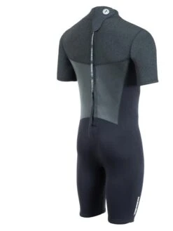 Two Bare Feet Thunderclap Pro 3/2mm Mens Shorty Wetsuit (Black/Dark Grey) -Dive Master Shop mens thunderclap pro shorty dark grey 6