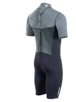 Two Bare Feet Thunderclap Pro 3/2mm Mens Shorty Wetsuit (Black/Delta Grey) -Dive Master Shop mens thunderclap pro shorty delta 6