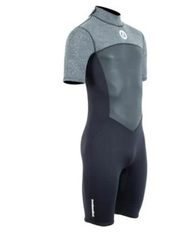 Two Bare Feet Thunderclap Pro 3/2mm Mens Shorty Wetsuit (Black/Delta Grey) -Dive Master Shop mens thunderclap pro shorty delta 8