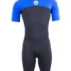 Two Bare Feet Thunderclap 2.5mm Mens Shorty Wetsuit (Blue / Black) 1 Two Bare Feet Thunderclap 2.5mm Mens Shorty Wetsuit (Blue / Black) -Dive Master Shop mens thunderclap shorty blue 1 1