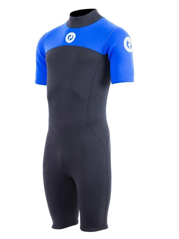 Two Bare Feet Thunderclap 2.5mm Mens Shorty Wetsuit (Blue / Black) 4 Two Bare Feet Thunderclap 2.5mm Mens Shorty Wetsuit (Blue / Black) - Image 2