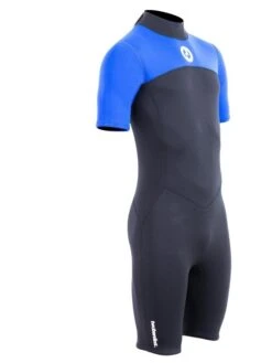 Two Bare Feet Thunderclap 2.5mm Mens Shorty Wetsuit (Blue / Black) 17 Two Bare Feet Thunderclap 2.5mm Mens Shorty Wetsuit (Blue / Black) -Dive Master Shop mens thunderclap shorty blue 8