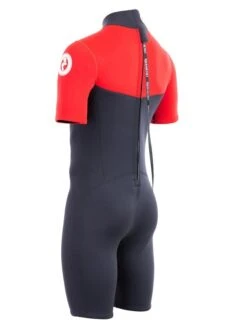 Two Bare Feet Thunderclap 2.5mm Mens Shorty Wetsuit (Red / Black) -Dive Master Shop mens thunderclap shorty red 4