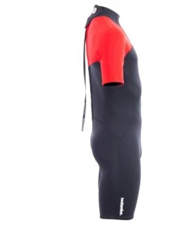 Two Bare Feet Thunderclap 2.5mm Mens Shorty Wetsuit (Red / Black) -Dive Master Shop mens thunderclap shorty red 7