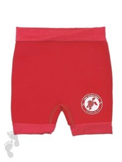 Essentials Baby Swim Kit - Wrap + Nappy Shorts (Red) -Dive Master Shop neoprene nappy red 01 1 3