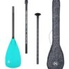 Two Bare Feet 3 Piece Fibreglass Hybrid SUP Paddle & Bag Package (Aqua)
