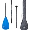 Two Bare Feet 3 Piece Fibreglass Hybrid SUP Paddle & Bag Package (Blue) -Dive Master Shop paddle packs fibreglass 3pc blue