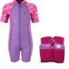 Essentials Baby Swim Kit - Patterned Lycra Arm Wetsuit + Swim Vest (Lilac) -Dive Master Shop patterned lycra arm raspberry set1
