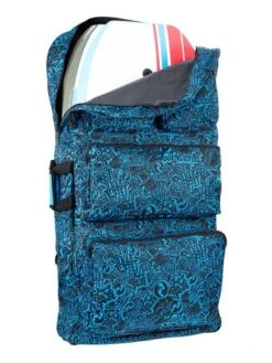 44" Quad Bodyboard Bag (Blue Classic Pattern) -Dive Master Shop quad bodyboard bag blue 3