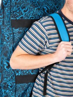 44" Quad Bodyboard Bag (Blue Classic Pattern) -Dive Master Shop quad bodyboard bag blue 5