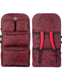 Two Bare Feet Lagoon Quad Bodyboard And Bag Bundle (Choice Of 33", 37", 41", 42", 44") 17 Two Bare Feet Lagoon Quad Bodyboard And Bag Bundle (Choice Of 33", 37", 41", 42", 44") -Dive Master Shop quad red bag
