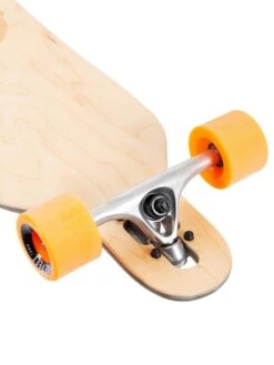 Two Bare Feet Santa Maria 42in Canadian Maple Longboard Skateboard Complete (Orange Wheels) -Dive Master Shop santa maria orange 6