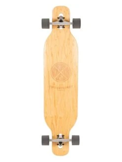 Two Bare Feet "Seville" 42in Canadian Maple Longboard Skateboard Complete (Black Wheels)