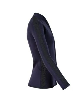 Two Bare Feet Womens Silicone Print Series Full Zip 2.5mm Wetsuit Jacket (Black) -Dive Master Shop silicone series jacket black 7