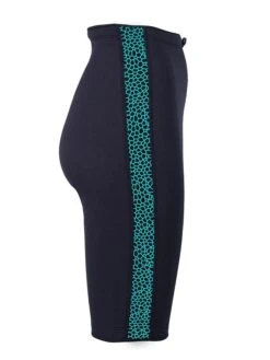 Two Bare Feet Womens Silicone Print Series 2.5mm Neoprene Wetsuit Shorts (Black/Mint) -Dive Master Shop silicone series mint 7 2