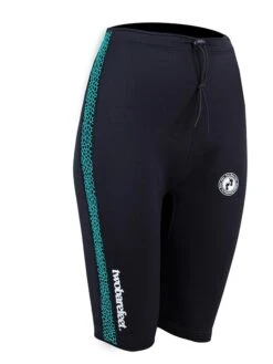 Two Bare Feet Womens Silicone Print Series 2.5mm Neoprene Wetsuit Shorts (Black/Mint) -Dive Master Shop silicone series mint 8 2