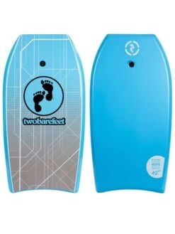 Two Bare Feet Space Single Bodyboard And Bag Bundle (Choice Of 33", 37", 41", 42", 44") -Dive Master Shop space front and back blue 1