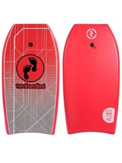 Two Bare Feet Space Double Bodyboard And Bag Bundle (Choice Of 33", 37", 41", 42", 44") -Dive Master Shop space front and back red 2