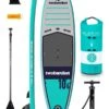 Two Bare Feet Sport Air (Allround) 10'6" X 33" X 4.75" Inflatable SUP Starter Pack (Teal) -Dive Master Shop sport air 10 6 teal starter pack 1