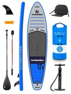 Two Bare Feet Sport Air (Touring) 12'0" X 33" X 6" Inflatable SUP Ultimate Pack (Blue)