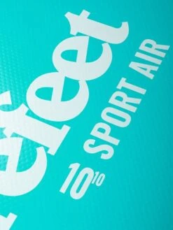 Two Bare Feet Sport Air (Allround XL) 10'10" X 33" X 6" Inflatable SUP Starter Pack (Teal) -Dive Master Shop sport air 10 10 5 teal 1