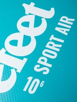 Two Bare Feet Sport Air (Allround) 10'6" X 33" X 4.75" Inflatable SUP Ultimate Pack (Teal) -Dive Master Shop sport air 10 6 5 teal 3