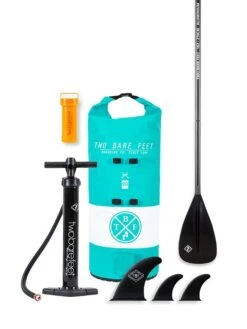 Two Bare Feet Sport Air (Allround) 10'6" X 33" X 4.75" Inflatable SUP Starter Pack (Teal) 14 Two Bare Feet Sport Air (Allround) 10'6" X 33" X 4.75" Inflatable SUP Starter Pack (Teal) -Dive Master Shop starter teal