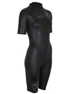 Two Bare Feet T3 Shorty Womens Triathlon Wetsuit (Black / Pink) -Dive Master Shop t3 shorty womens black.pink 8