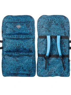 Two Bare Feet 42" Future Print Double Bodyboard And Bag Bundle -Dive Master Shop triple blue bag 4