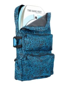 44" Triple Bodyboard Bag (Blue Classic Pattern) -Dive Master Shop triple bodyboard bag blue 3