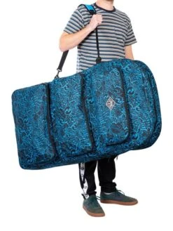 44" Triple Bodyboard Bag (Blue Classic Pattern) -Dive Master Shop triple bodyboard bag blue 4