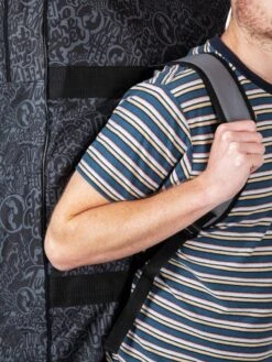 44" Triple Bodyboard Bag (Grey Classic Pattern) 11 44" Triple Bodyboard Bag (Grey Classic Pattern) -Dive Master Shop triple bodyboard bag grey 5