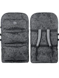 Two Bare Feet Classic Pattern Triple Bodyboard And Bag Bundle (Choice Of 33", 37", 41", 42", 44") -Dive Master Shop triple grey bag 1
