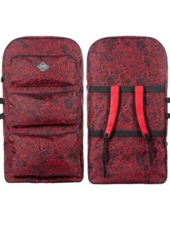 Two Bare Feet Space Triple Bodyboard And Bag Bundle (Choice Of 33", 37", 41", 42", 44") -Dive Master Shop triple red bag 2