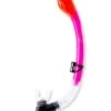 Two Bare Feet Dry Top Silicone Snorkel (Pink) -Dive Master Shop two bare feet dry top pink