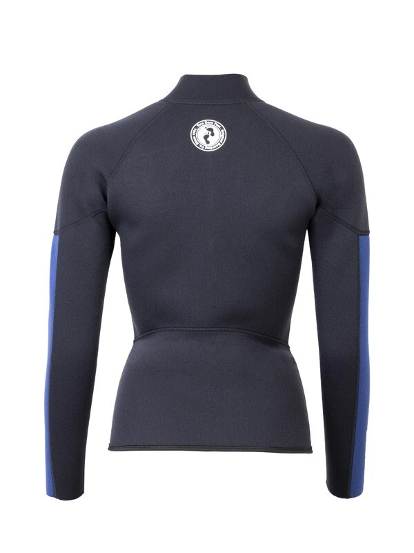 Two Bare Feet Unisex Perspective Full Zip 2.5mm Wetsuit Jacket & Hotpants Set (Black/Blue) 8 Two Bare Feet Unisex Perspective Full Zip 2.5mm Wetsuit Jacket & Hotpants Set (Black/Blue) - Image 6