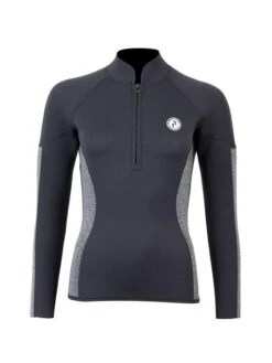 Two Bare Feet Unisex Perspective Half Zip 2.5mm Wetsuit Jacket & Pants Set (Black/Grey) -Dive Master Shop u7nm9k o