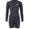 Two Bare Feet Unisex Perspective Half Zip 2.5mm Wetsuit Jacket & Hotpants Set (Black) -Dive Master Shop ueiqyt s