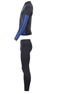 Two Bare Feet Perspective Full Zip 2.5mm Wetsuit Jacket & Pants Set (Black/Blue) -Dive Master Shop ues6l5 4