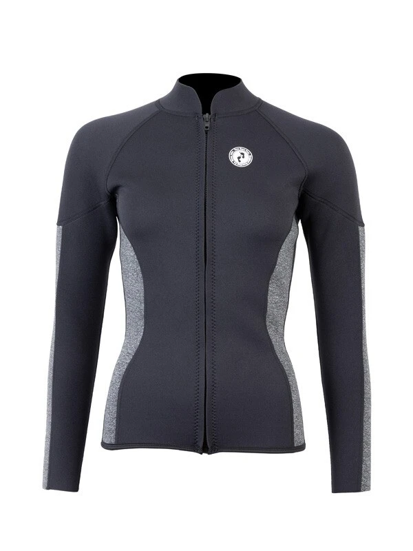 Two Bare Feet Unisex Perspective Full Zip 2.5mm Wetsuit Jacket & Hotpants Set (Black/Grey) 7 Two Bare Feet Unisex Perspective Full Zip 2.5mm Wetsuit Jacket & Hotpants Set (Black/Grey) - Image 5