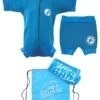 Premier Baby Swim Kit - Newborn Wetsuit + Nappy Shorts + Towel + Bag (Aqua)