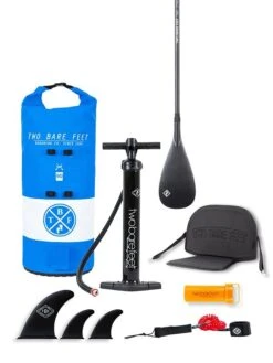 Two Bare Feet Sport Air (Allround) 10'6" X 33" X 4.75" Inflatable SUP Ultimate Pack (Blue) -Dive Master Shop ultimate blue