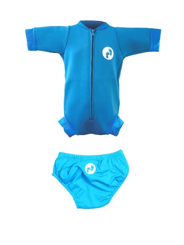 Essentials Baby Swim Kit - Newborn Wetsuit + Swim Nappy (Aqua) 3 Essentials Baby Swim Kit - Newborn Wetsuit + Swim Nappy (Aqua)