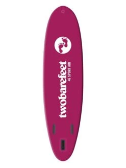 Two Bare Feet Sport Air (Allround) 10'6" X 33" X 4.75" Inflatable SUP Starter Pack (Raspberry) -Dive Master Shop underside 10 6 raspberry