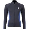 Two Bare Feet Unisex Perspective Full Zip 2.5mm Wetsuit Jacket (Black/Blue)