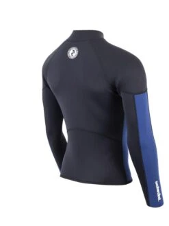 Two Bare Feet Perspective Full Zip 2.5mm Wetsuit Jacket (Black/Blue) 15 Two Bare Feet Perspective Full Zip 2.5mm Wetsuit Jacket (Black/Blue) -Dive Master Shop unisex perspective full zip jacket black blue denim 6