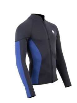 Two Bare Feet Perspective Full Zip 2.5mm Wetsuit Jacket (Black/Blue) 17 Two Bare Feet Perspective Full Zip 2.5mm Wetsuit Jacket (Black/Blue) -Dive Master Shop unisex perspective full zip jacket black blue denim 8