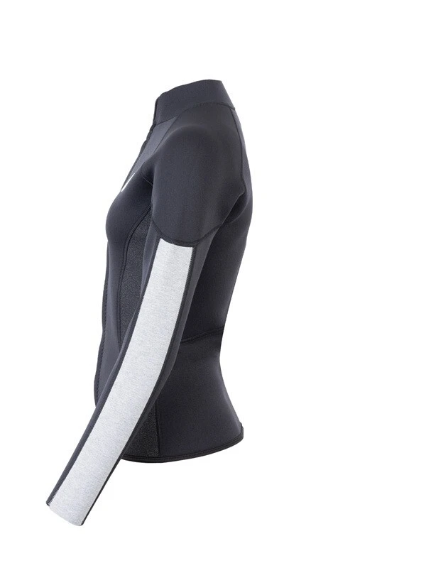 Two Bare Feet Unisex Perspective Full Zip 2.5mm Wetsuit Jacket (Black/Grey/Grey) 5 Two Bare Feet Unisex Perspective Full Zip 2.5mm Wetsuit Jacket (Black/Grey/Grey) - Image 3